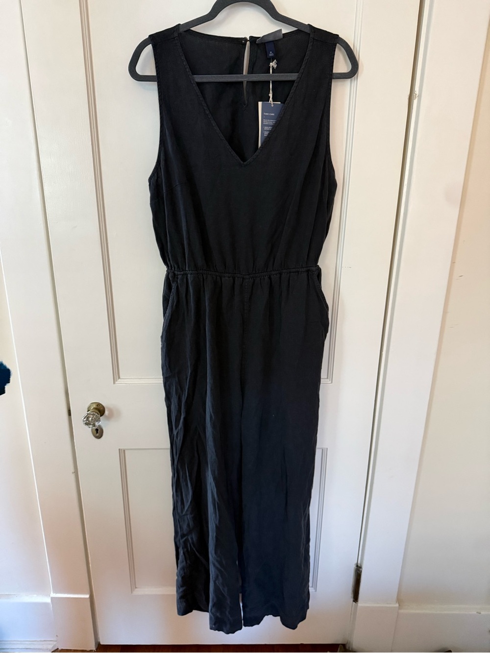 NWT - Black Sleeveless V-Neck Jumpsuit